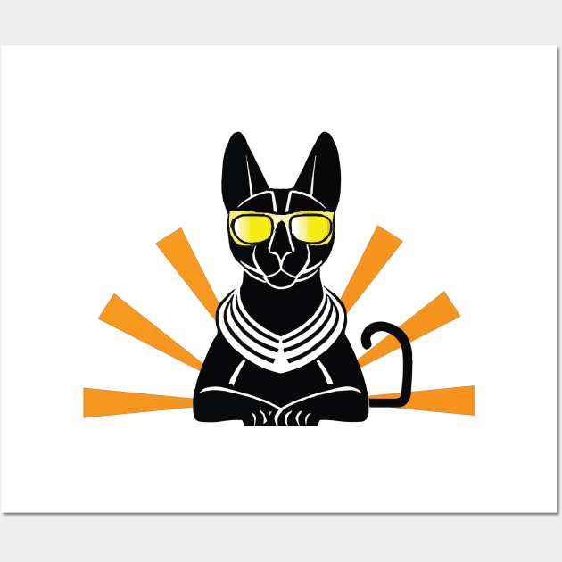 Ancient egyptian cat Wall Art by SkelBunny